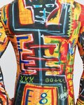 HOLOKOLO Cycling winter long sleeve jersey - WILDLY WINTER - yellow/multicolour