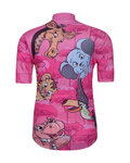 HOLOKOLO Cycling short sleeve jersey - SAFARI - pink/multicolour