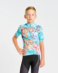HOLOKOLO Cycling short sleeve jersey - SAFARI - turquoise/multicolour
