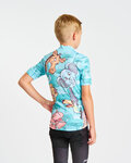 HOLOKOLO Cycling short sleeve jersey - SAFARI - turquoise/multicolour