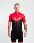 HOLOKOLO Cycling short sleeve jersey - ARROW II - red/black