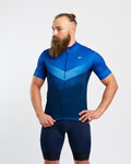 HOLOKOLO Cycling short sleeve jersey - ARROW II - blue