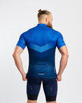 HOLOKOLO Cycling short sleeve jersey - ARROW II - blue