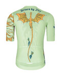 HOLOKOLO Cycling short sleeve jersey - DRAGON - light green