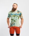 HOLOKOLO Cycling short sleeve jersey - DRAGON - light green