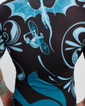 HOLOKOLO Cycling short sleeve jersey - DRAGON - blue/black
