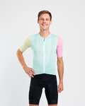HOLOKOLO Cycling short sleeve jersey - PERFORMANCE - light green/multicolour