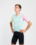 HOLOKOLO Cycling short sleeve jersey - PERFORMANCE - light green/multicolour
