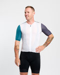 HOLOKOLO Cycling short sleeve jersey - PERFORMANCE - white/multicolour