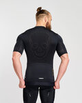 HOLOKOLO Cycling short sleeve jersey - EYELET - black