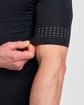 HOLOKOLO Cycling short sleeve jersey - EYELET - black
