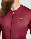 HOLOKOLO Cycling short sleeve jersey - EYELET - bordeaux