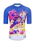 HOLOKOLO Cycling short sleeve jersey - VOYAGE - blue/multicolour