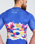 HOLOKOLO Cycling short sleeve jersey - VOYAGE - blue/multicolour