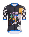 HOLOKOLO Cycling short sleeve jersey - RAPID - black/multicolour