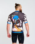 HOLOKOLO Cycling short sleeve jersey - RAPID - black/multicolour
