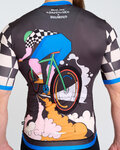HOLOKOLO Cycling short sleeve jersey - RAPID - black/multicolour