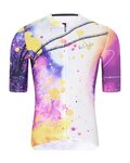 HOLOKOLO Cycling short sleeve jersey - SPLASH - grey/purple