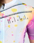 HOLOKOLO Cycling short sleeve jersey - SPLASH - grey/purple