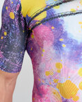 HOLOKOLO Cycling short sleeve jersey - SPLASH - grey/purple