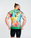 HOLOKOLO Cycling short sleeve jersey - DEER - green/multicolour