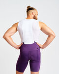 HOLOKOLO Cycling bib shorts - NOVEL PRO - purple