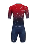 HOLOKOLO Cycling skinsuit - TEMPO - red/blue