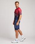 HOLOKOLO Cycling skinsuit - TEMPO - red/blue
