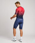 HOLOKOLO Cycling skinsuit - TEMPO - red/blue