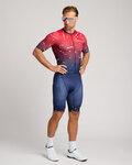 HOLOKOLO Cycling skinsuit - TEMPO - red/blue