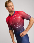 HOLOKOLO Cycling skinsuit - TEMPO - red/blue