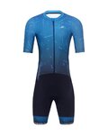 HOLOKOLO Cycling skinsuit - TEMPO - blue/black
