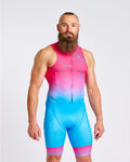 HOLOKOLO Cycling skinsuit - SNIPP - pink/turquoise