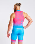 HOLOKOLO Cycling skinsuit - SNIPP - pink/turquoise