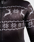 HOLOKOLO Cycling winter long sleeve jersey - FROSTTRAIL WINTER - black