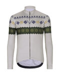 HOLOKOLO Cycling winter long sleeve jersey - FROSTTRAIL WINTER - grey/green