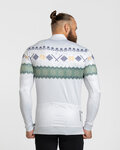 HOLOKOLO Cycling winter long sleeve jersey - FROSTTRAIL WINTER - grey/green