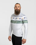 HOLOKOLO Cycling winter long sleeve jersey - FROSTTRAIL WINTER - grey/green