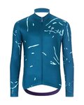 HOLOKOLO Cycling winter long sleeve jersey - PASSION WINTER - blue