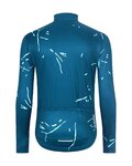 HOLOKOLO Cycling winter long sleeve jersey - PASSION WINTER - blue