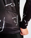 HOLOKOLO Cycling winter long sleeve jersey - PASSION WINTER - black/white
