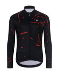 HOLOKOLO Cycling winter long sleeve jersey - PASSION WINTER - black/red