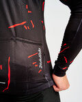 HOLOKOLO Cycling winter long sleeve jersey - PASSION WINTER - black/red