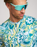 HOLOKOLO Cycling short sleeve jersey - COMIC - light blue