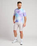 HOLOKOLO Cycling short sleeve jersey - COSMA - light blue/purple