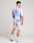 HOLOKOLO Cycling short sleeve jersey - COSMA - light blue/purple