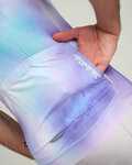 HOLOKOLO Cycling short sleeve jersey - COSMA - light blue/purple