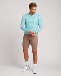 HOLOKOLO Cycling summer long sleeve jersey - ELEVATE - light blue