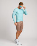 HOLOKOLO Cycling summer long sleeve jersey - ELEVATE - light blue