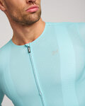 HOLOKOLO Cycling summer long sleeve jersey - ELEVATE - light blue